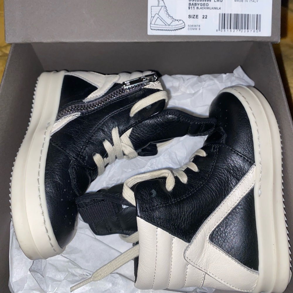 Toddler size 22 (6c) Rick Owens.